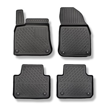 Tapis de sol en TPE adapté pour Volkswagen Touareg III SUV (07.2018-....) - tapis de voiture - noir