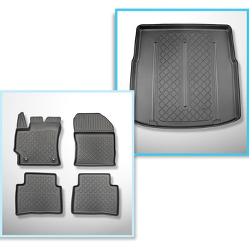 Kit tapis de coffre et tapis de voiture TPE pour: Toyota Corolla XII E210 Tourin