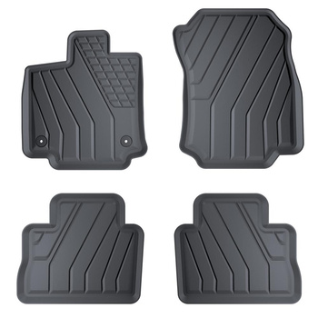 Tapis de sol en TPE adapté pour Toyota RAV4 V SUV (2019-....) - tapis de voiture - noir