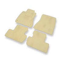 Tapis de Sol Velours adapté pour Lexus IS II XE20 (2005-2012) - Premium tapis de voiture - beige