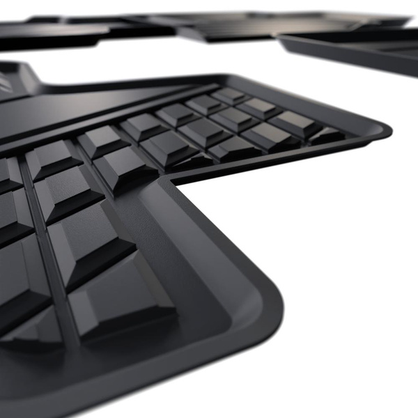 Tapis de sol en TPE adapté pour MG HS SUV (2024-....) - tapis de voiture - noir