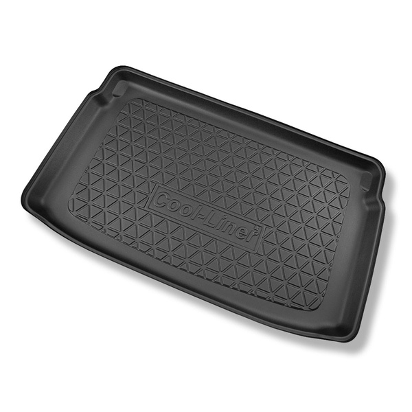 Tapis de coffre adapté pour Toyota Yaris IV XP210 Hayon (11.2020-....) - bac de coffre - protection de coffre voiture - coffre supérieur; pour les voitures avec plancher double; aussi pour hybrides