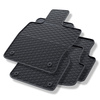 Tapis de sol en caoutchouc adapté pour Cupra Leon Hayon, Sportstourer (2020-....) - tapis de voiture - noir - 4 pcs.