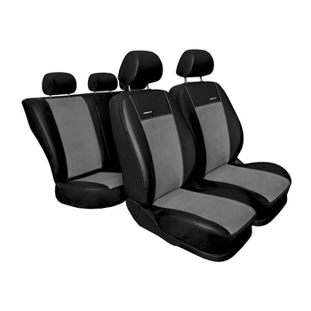 Housses de siège sur mesure adaptées pour Ford S-MAX Monospace (2006-2015) 5-personnes - housse siege voiture - couverture siege - gris