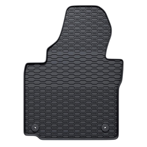 Tapis de sol en caoutchouc adapté pour Volkswagen Touran II Monospace (2010-2015) - tapis de voiture - noir - 4 pcs.