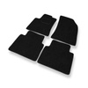Tapis de Sol Feutres adapté pour Citroen C3 Aircross I (2017-2024) - tapis de voiture - noir