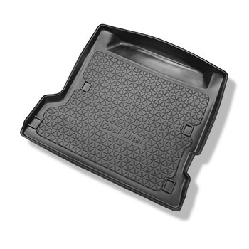 Tapis de coffre adapté pour Nissan Patrol GR II Y61 SUV (1998-2010) - bac de coffre - protection de coffre voiture - 5/7 places; 3e rangée soulevée