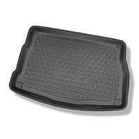 Tapis de coffre adapté pour Kia Ceed II Hayon (05.2012-05.2018) - bac de coffre - protection de coffre voiture - coffre supérieur (derrière le rangement)