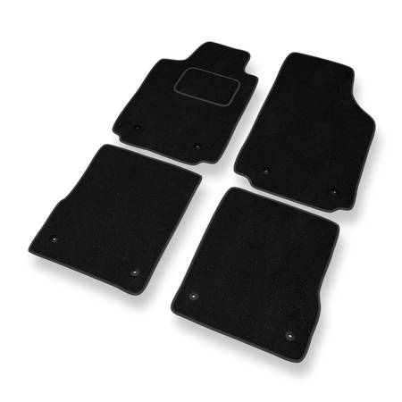 Tapis de Sol Velours adapté pour Audi A2 I 8Z (1999-2005) - Premium tapis de voiture - noir