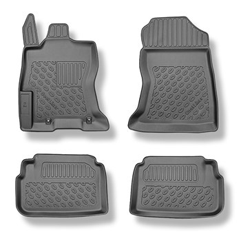 Tapis de sol en TPE adapté pour Subaru XV II e-Boxer SUV (12.2019-....) - tapis de voiture - noir