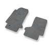 Tapis de Sol Velours adapté pour Opel GT II Roadster (2006-2010) - Premium tapis de voiture - gris