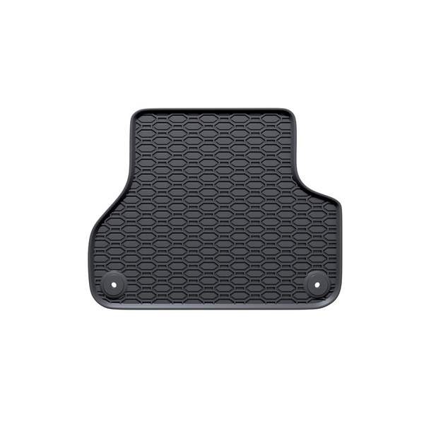 Tapis de sol en caoutchouc adapté pour Audi A4 B9 Avant, Berline (2015-2023) - tapis de voiture - noir - 4 pcs.