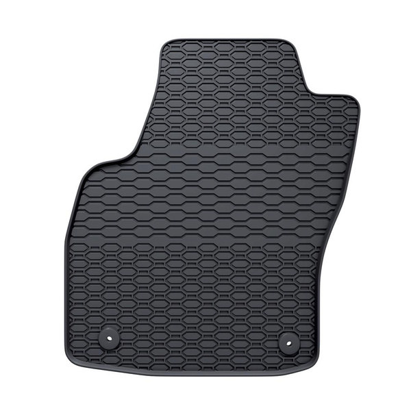 Tapis de sol en caoutchouc adapté pour Opel Astra H Caravan, Hayon, Cabriolet, Berline (2004-2013) - tapis de voiture - noir - 4 pcs.