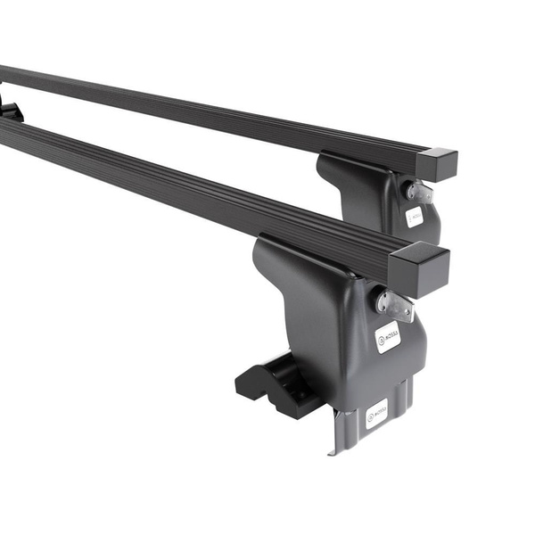 Barres de toit en acier adapté pour Hyundai i20 Hayon (2009-2015) - Porte-Bagages de Voiture noir - toit normal