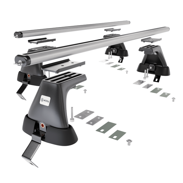 Barres de toit en aluminium adapté pour Skoda Octavia IV Liftback (2019-....) - Porte-Bagages de Voiture argent - toit normal