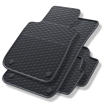 Tapis de sol en caoutchouc adapté pour BMW 1 E82, E87, E88 Coupé, Hayon, Cabriol