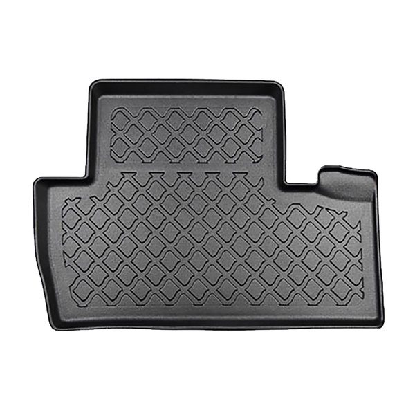 Tapis de sol en TPE adapté pour Peugeot 5008 II SUV (07.2017-2024) - sans la troisième rangée de sièges - tapis de voiture - noir