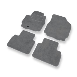 Tapis de Sol Velours adapté pour Ford Maverick II SUV (2000-2007) - Premium tapis de voiture - gris
