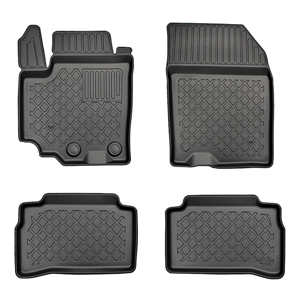 Tapis de sol en TPE adapté pour Suzuki Vitara Mild Hybrid SUV (01.2020-....) - tapis de voiture - noir
