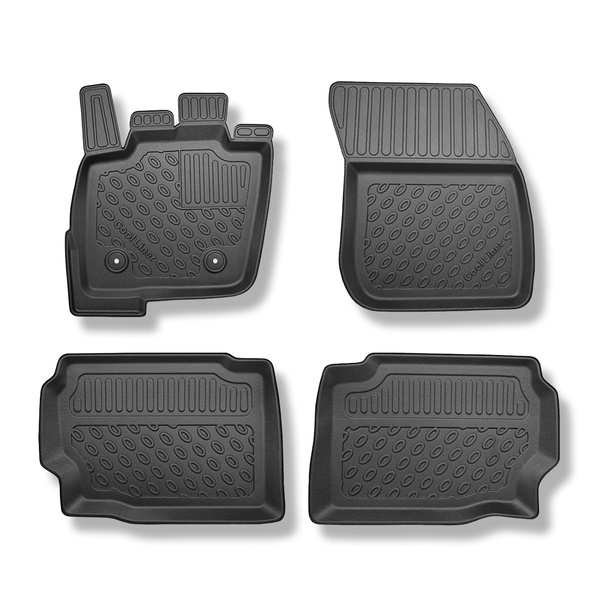 Tapis de sol en TPE adapté pour Ford Mondeo V Break, Hayon (01.2015-2021) - tapis de voiture - noir