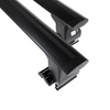 Barres de toit en aluminium adapté pour Daewoo Musso SUV (2000-2005) - Porte-Bagages de Voiture noir - toit normal