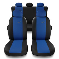 Housses de siège adaptées pour Audi A4 B5, B6, B7, B8, B9 (1995-2024) - housse siege voiture universelles - couverture siege - X.R-BL