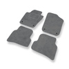 Tapis de Sol Velours adapté pour Volkswagen Polo V 9R Hayon, Berline (2009-2017) - Premium tapis de voiture - gris