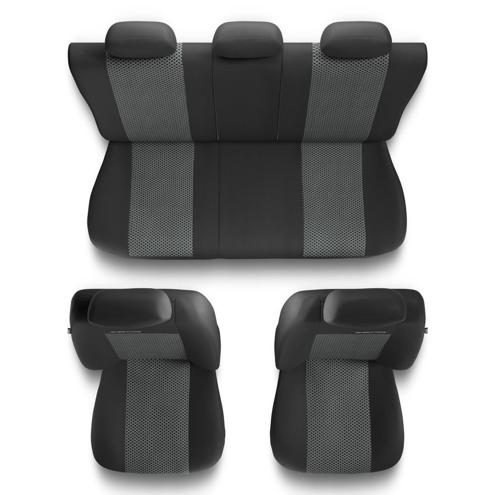 Fiat Sedici, Housse siège auto, sièges avant, noir, gris