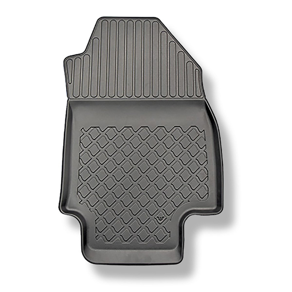 Tapis de sol en TPE adapté pour Toyota RAV4 V SUV (01.2019-....) - aussi avec boîte hybride; avec boîte automatique - tapis de voiture - noir