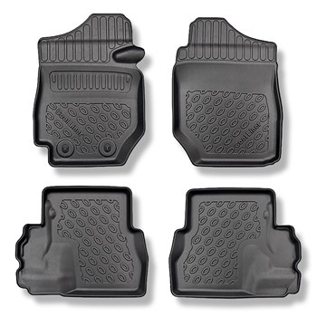 Tapis de sol en TPE adapté pour Suzuki Jimny II GJ SUV (10.2018-....) - avec boîte manuelle - tapis de voiture - noir