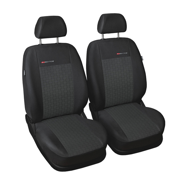 Housses de siège sur mesure adaptées pour Peugeot Partner II Van (2008-2018) seulement les sièges avant - deux simple - housse siege voiture - couverture siege - E1