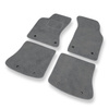 Tapis de Sol Velours adapté pour Audi A4 I B5 (1994-2001) - Premium tapis de voiture - gris