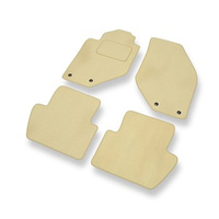 Tapis de Sol Velours adapté pour Volvo C70 I (1997-2006) - Premium tapis de voiture - beige