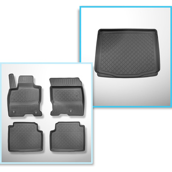 Kit tapis de coffre et tapis de voiture TPE pour: Ford Kuga III SUV (04.2020-...