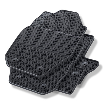 Tapis de sol en caoutchouc adapté pour Volvo V60 (2010-2018) - tapis de voiture - noir