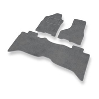 Tapis de Sol Velours adapté pour Dodge RAM IV (2009-2018) - Premium tapis de voiture - gris