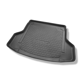 Tapis de coffre adapté pour Hyundai i30 III PD Hybrid SW (02.2020-....) - bac de coffre - protection de coffre voiture - aussi pour les modèles avec des rails de fixation; cavité droite amovible dans les modèles avec une cavité plus étroite