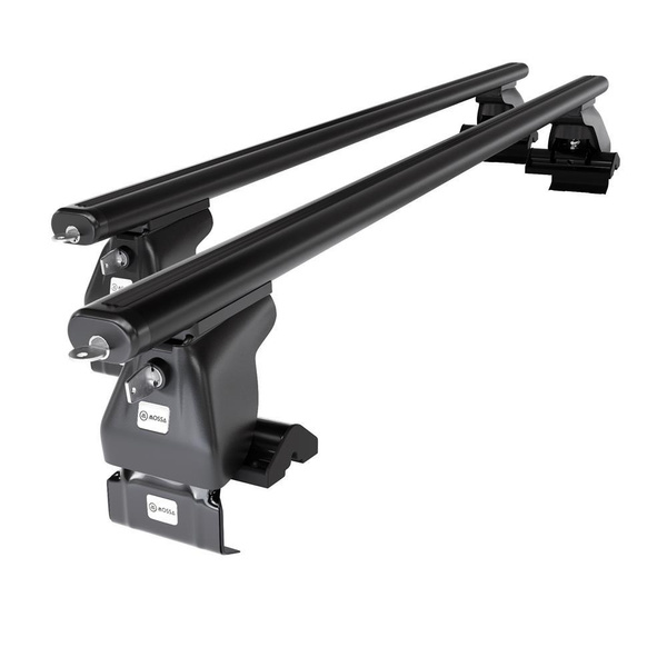 Barres de toit en aluminium adapté pour Kia Carens mk II Monospace (2002-2006) - Porte-Bagages de Voiture noir - toit normal