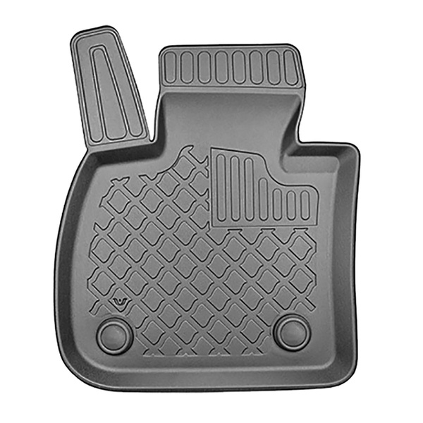 Tapis de sol en TPE adapté pour BMW X2 F39 SAC (03.2018-....) - tapis de voiture - noir