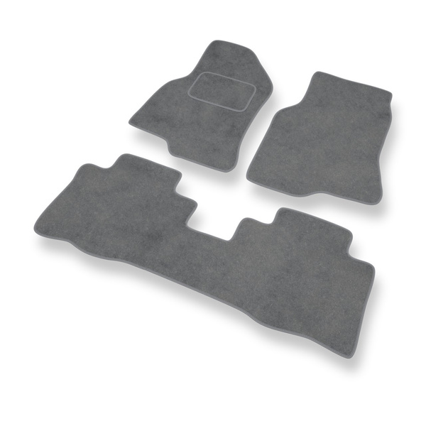 Tapis de Sol Velours adapté pour Chevrolet Captiva I SUV (2006-2011) - Premium tapis de voiture - gris