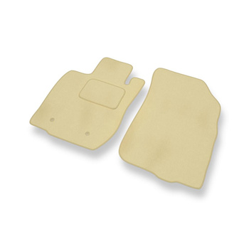 Tapis de Sol Velours adapté pour Dacia Duster I (2010-2018) - Premium tapis de voiture - beige