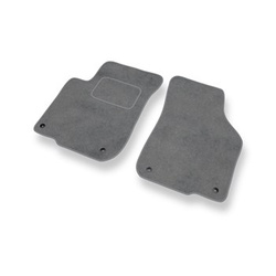 Tapis de Sol Velours adapté pour SEAT Leon I Hayon (1998-2006) - Premium tapis de voiture - gris