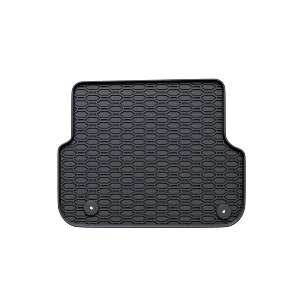 Tapis de sol en caoutchouc adapté pour Audi A6 C6 Avant, Berline (2004-2011) - tapis de voiture - noir - 4 pcs.