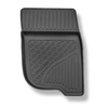 Tapis de sol en TPE adapté pour Mitsubishi L200 Pick-Up (06.2015-....) - tapis de voiture - noir