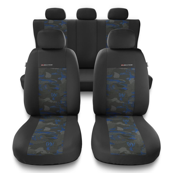 Housses de siège adaptées pour Citroen C4 I, II (2004-2017) - housse siege voiture universelles - couverture siege - UNE-BL