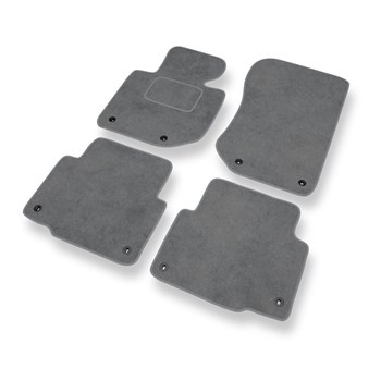 Tapis de Sol Velours adapté pour BMW 3 M3 II E36 (1992-1999) - Premium tapis de voiture - gris