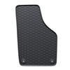 Tapis de sol en caoutchouc adapté pour Volkswagen Sharan II (2010-2022) - tapis de voiture - noir