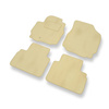 Tapis de Sol Velours adapté pour Ford Maverick II SUV (2000-2007) - Premium tapis de voiture - beige