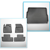 Kit tapis de coffre et tapis de voiture TPE pour: Peugeot 3008 II Hybrid SUV (09.2019-11.2023) - con Hi-Fi-System FOCAL