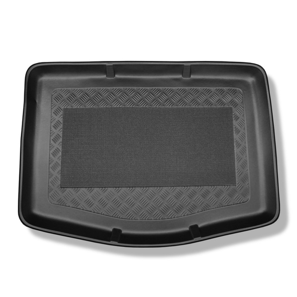 Tapis de coffre adapté pour Ford C-MAX II Monospace (11.2010-06.2019) - bac de coffre - protection de coffre voiture - avec roue de secours à usage temporaire